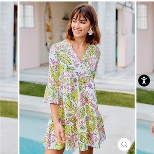 Mary Square Laguna Vine Time Lime Dress NWT XXL